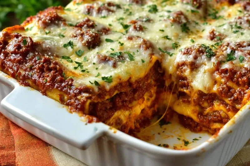 Rich Layered Beef Lasagna