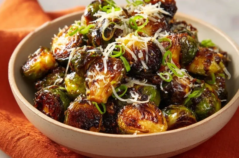 Roasted Brussels Sprouts with Parmesan