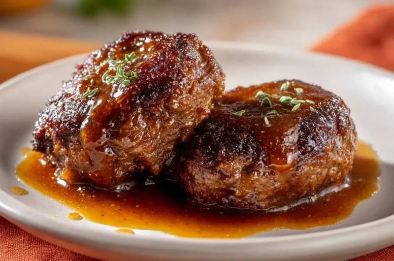 Savory Glazed Meat Steaks