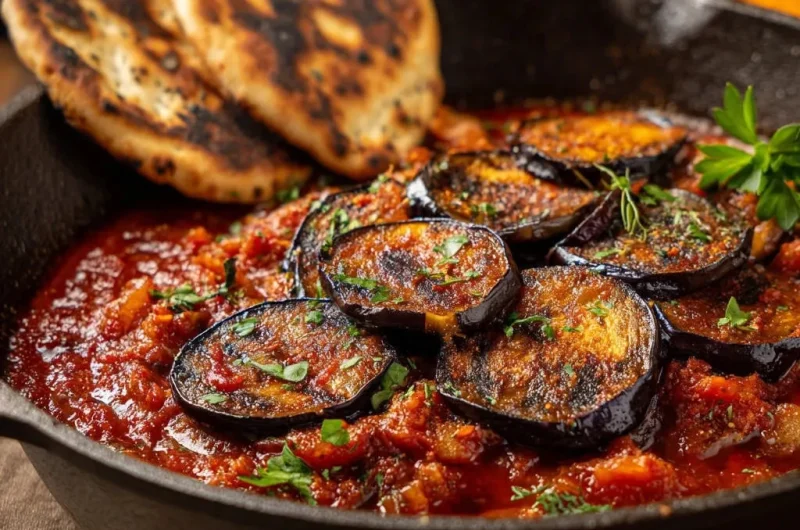 Seared Eggplant Tomato
