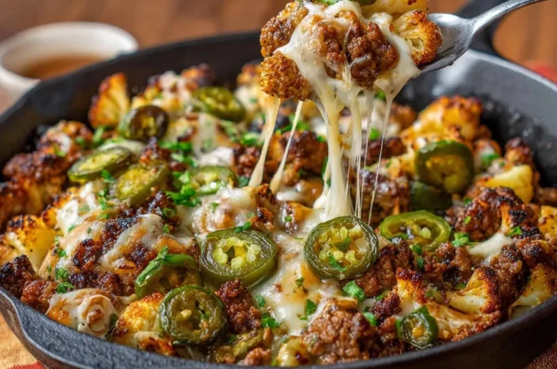 Spicy Skillet Cauliflower Bake