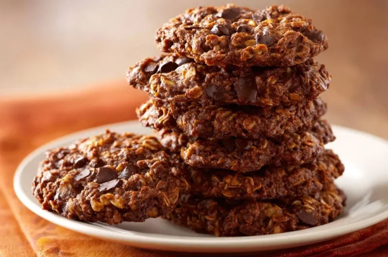 Triple Chocolate Oatmeal Cookies