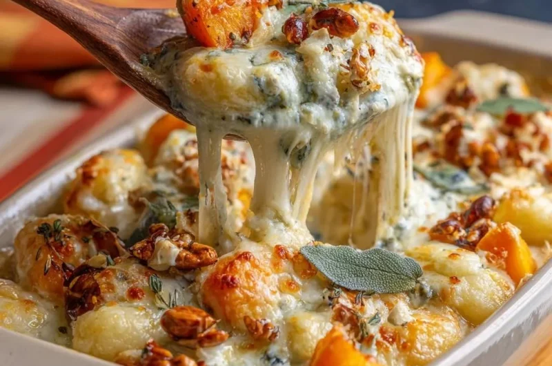 Butternut Squash Gorgonzola Gnocchi Bake