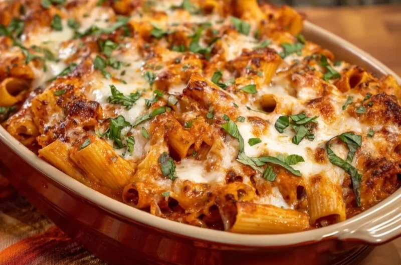 Cheesy Baked Rigatoni
