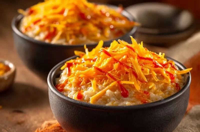 Cheesy Hot Sauce Grits
