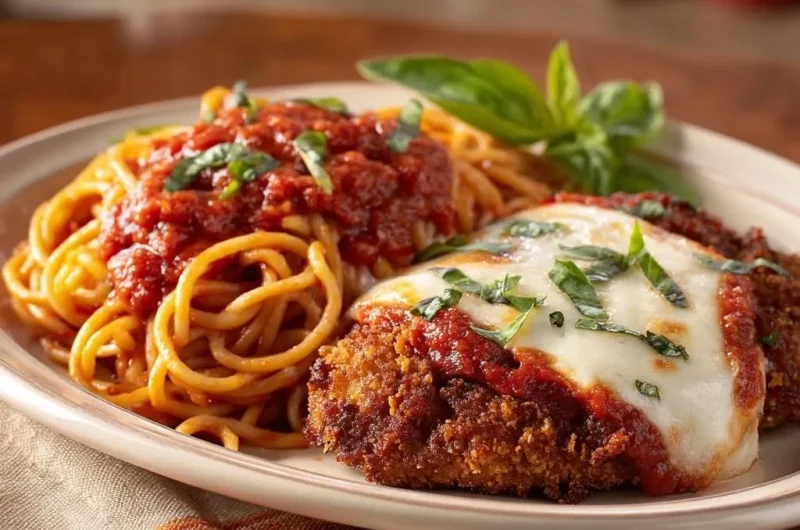 Chicken Parmesan with Spaghetti