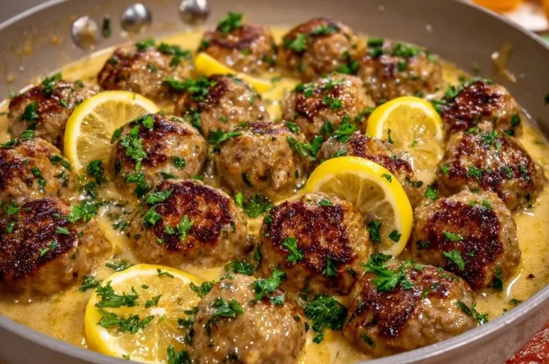 Creamy Lemon Turkey Meatballs