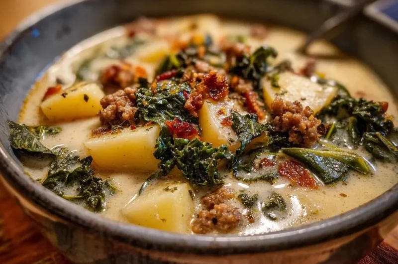 Creamy Potato Kale Sausage Soup