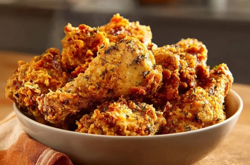 Crispy Herb Fried Chicken Bites