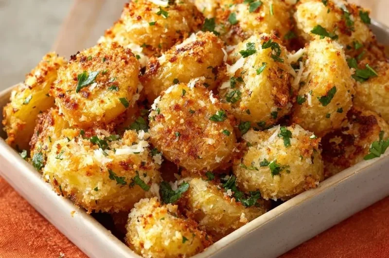 Crispy Panko Parmesan Potatoes