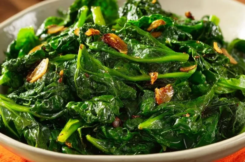 Garlicky Sautéed Spinach