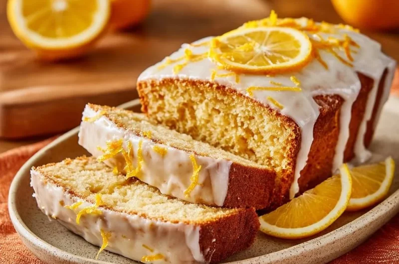 Glazed Orange Loaf Cake