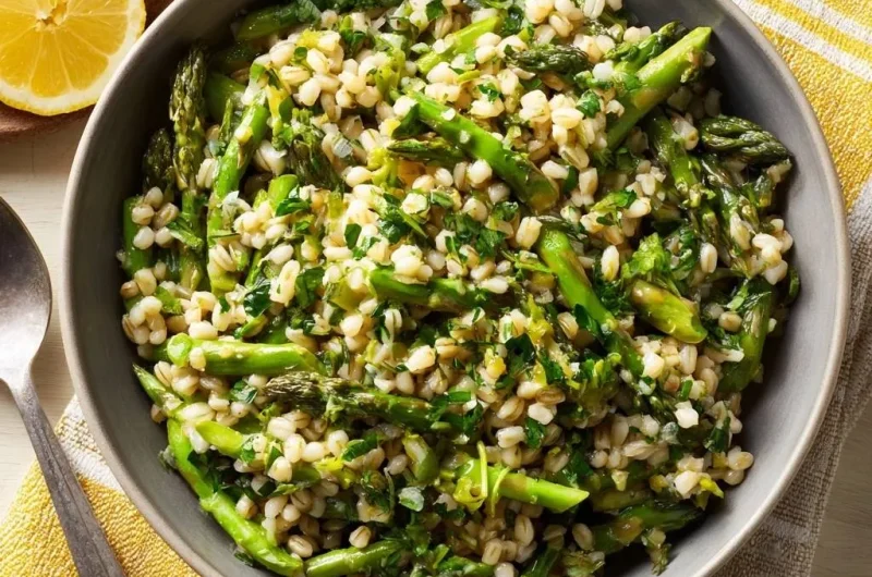 Lemon Asparagus Farro Salad