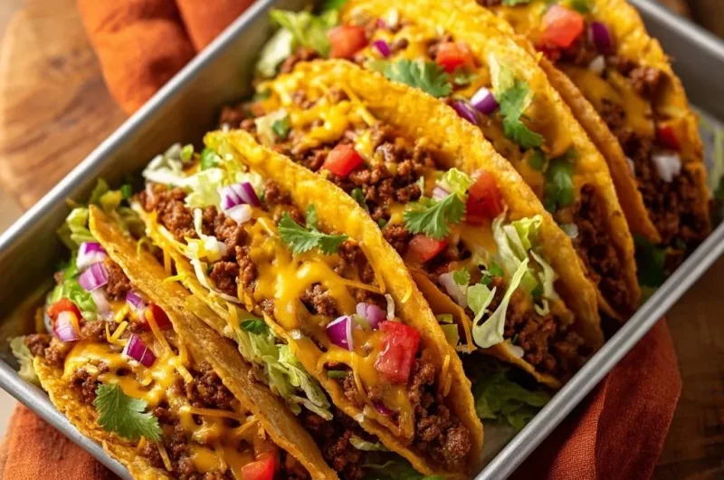 Loaded Crunchy Beef Tacos