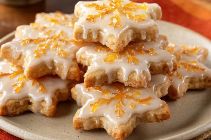 Orange Zest Star Cookies