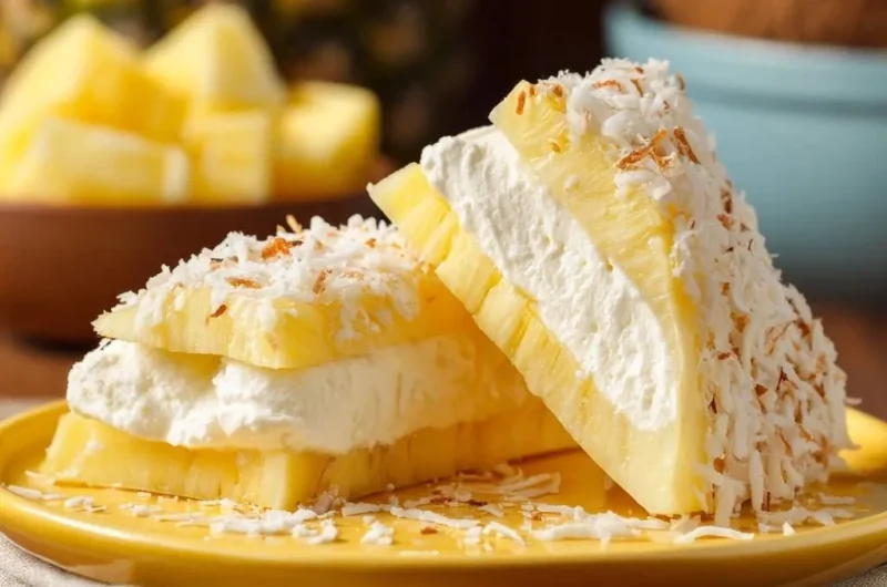 Pineapple Coconut Cream Stacks