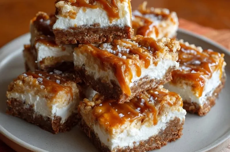 Salted Caramel Cheesecake Bars