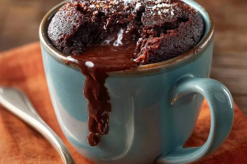 Sea Salt Chocolate Lava Mug Cake