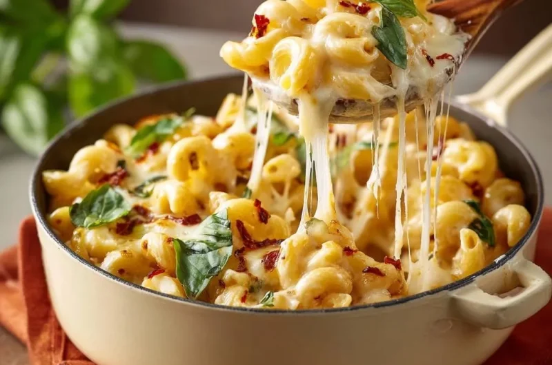 Sun-Dried Tomato Basil Mac and Cheese