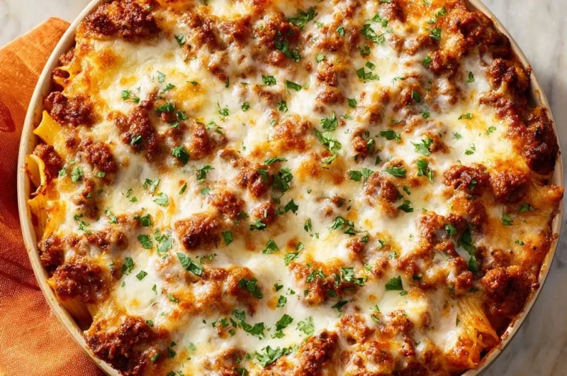 Baked Rigatoni with Rich Ragu