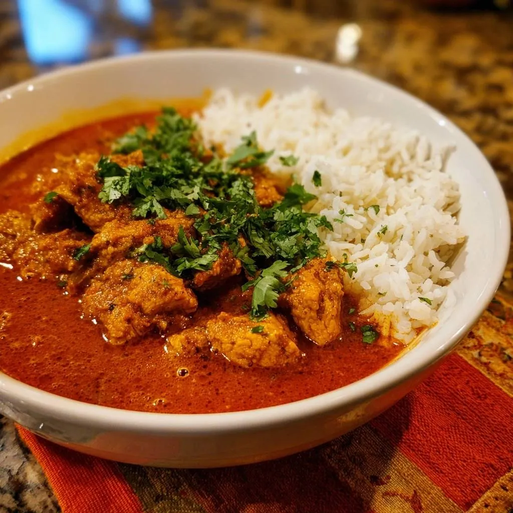 Butter Chicken with Rice: Tender, Juicy Results - recipe image