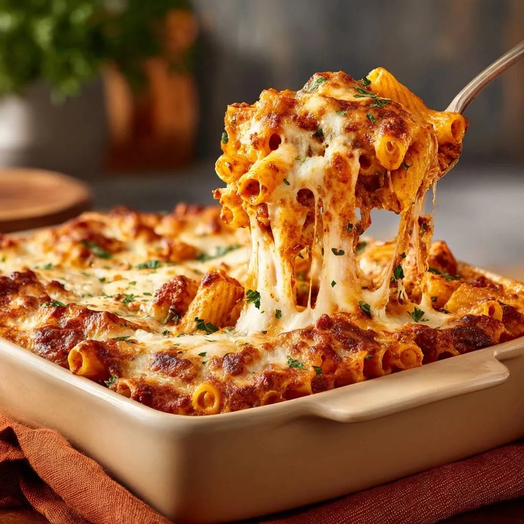 Cheesy Baked Rigatoni: Firm Texture Mastery - recipe image