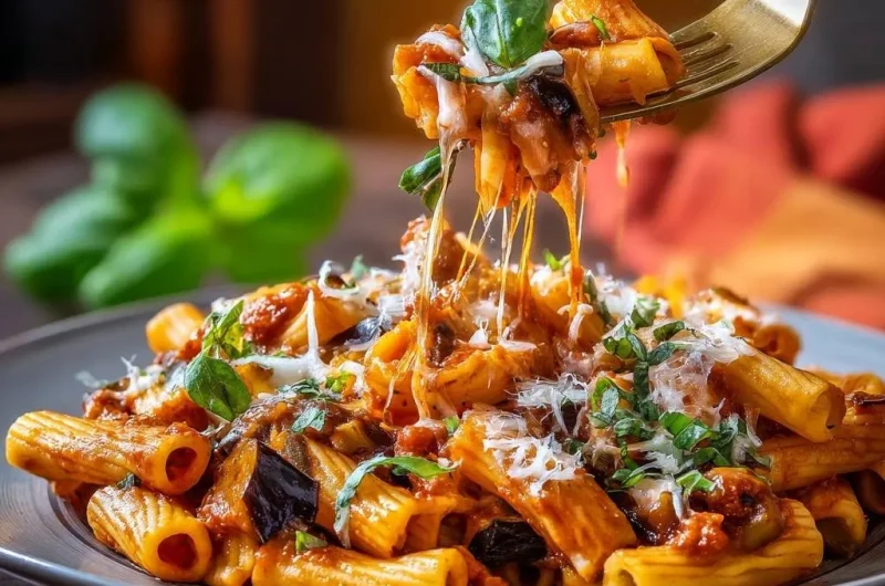 Cheesy Eggplant Rigatoni