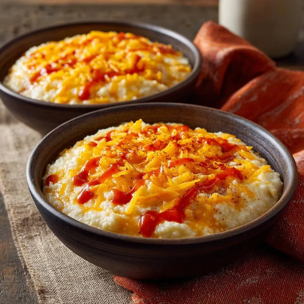 Cheesy Hot Sauce Grits: Creamy, Lump-Free Perfection - recipe image