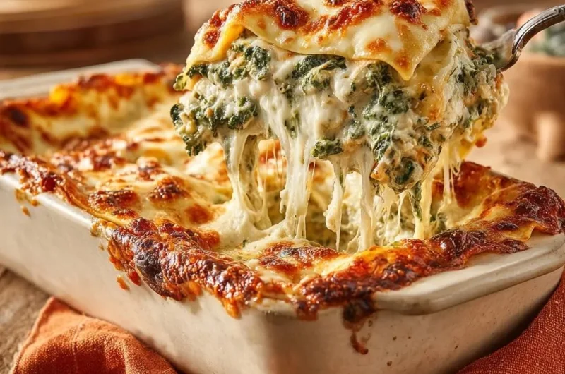 Cheesy Spinach Lasagna