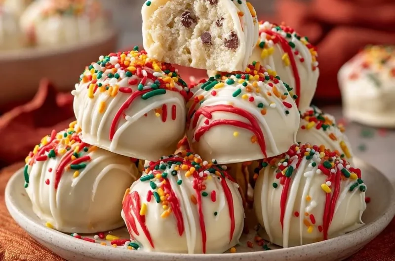 Chocolate Chip Cookie Dough Truffles