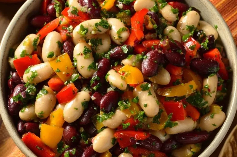 Colorful Bean Pepper Salad