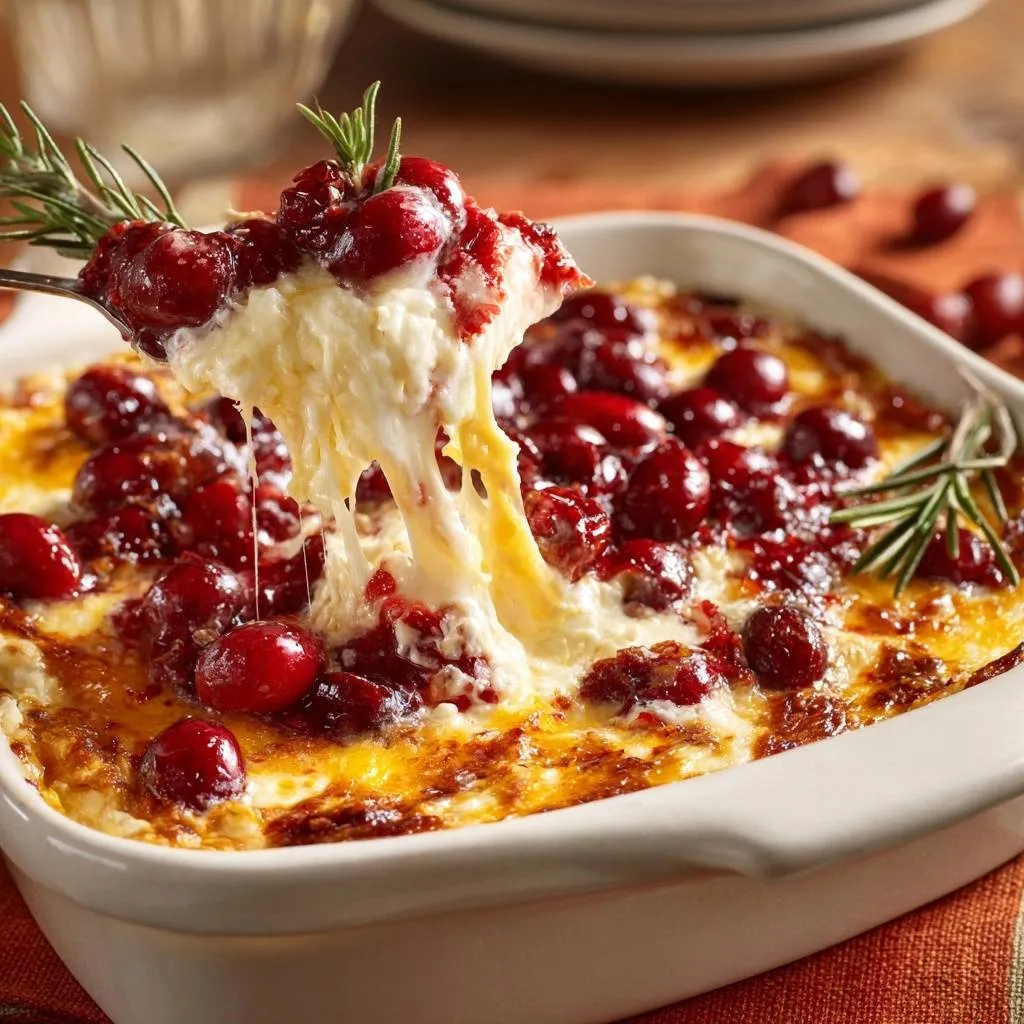 Cranberry Baked Brie with Thickened Natural Sauce - recipe image