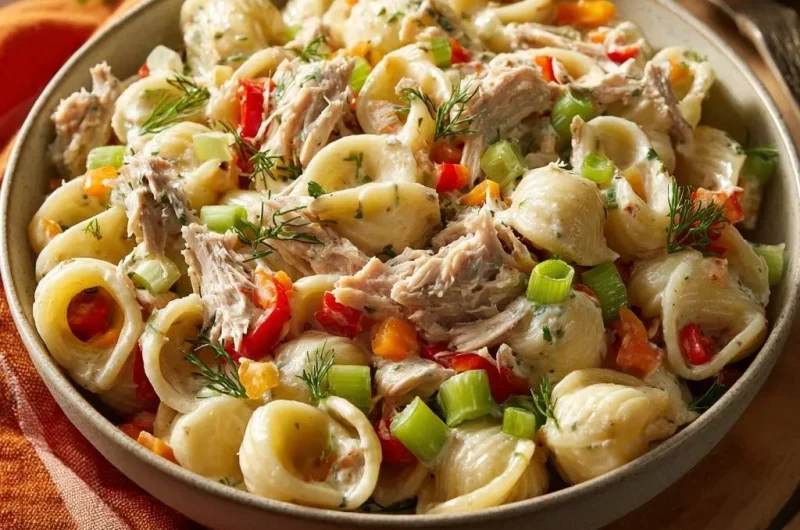 Creamy Dill Chicken Pasta Salad