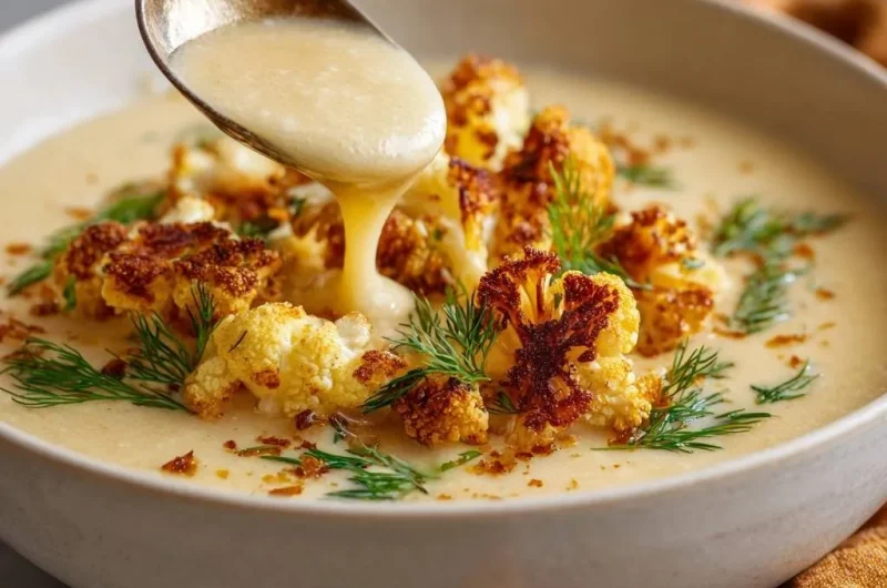 Creamy Roasted Cauliflower Soup