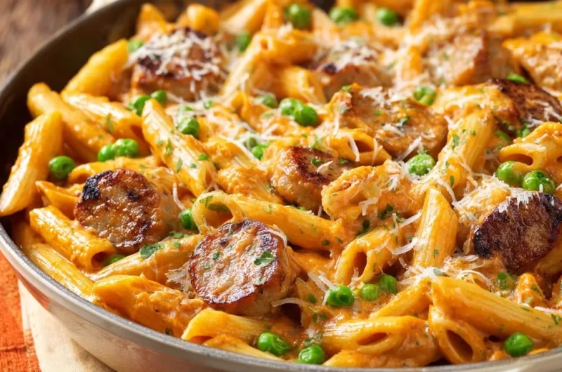 Creamy Skillet Sausage Penne