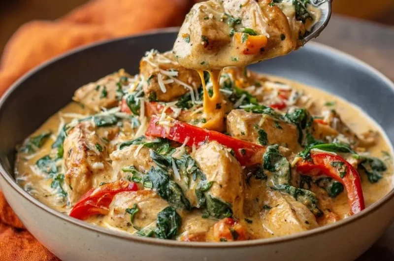 Spinach Pepper Chicken