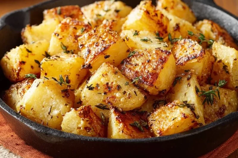 Crispy Thyme Skillet Potatoes