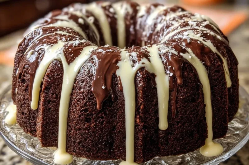 Double Glazed Chocolate Bundt Cake