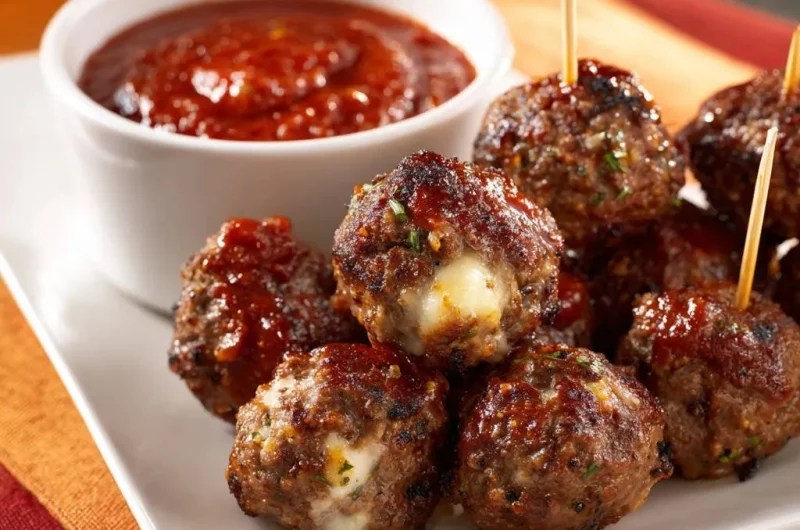 Cheese-Stuffed Meatballs
