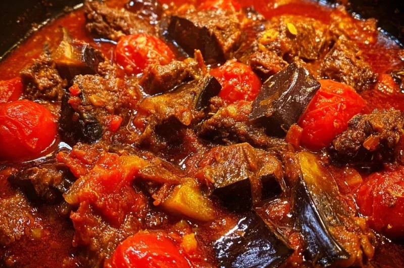 Hearty Beef and Eggplant Stew