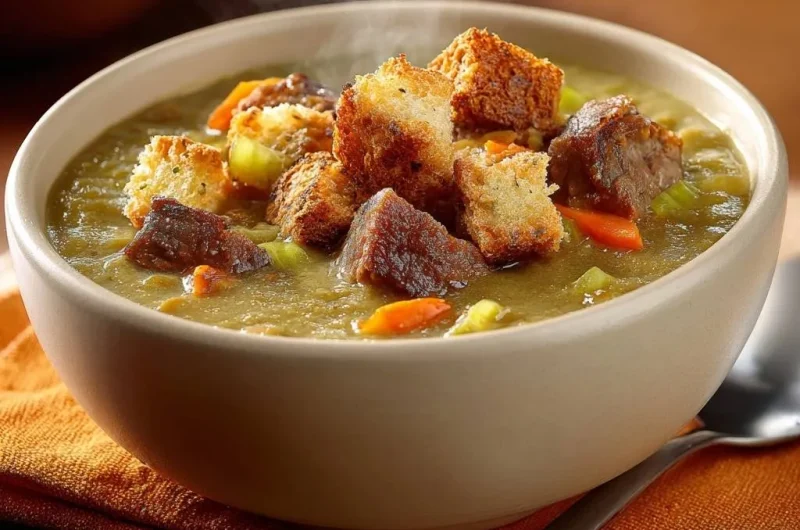 Hearty Beef Split Pea Soup