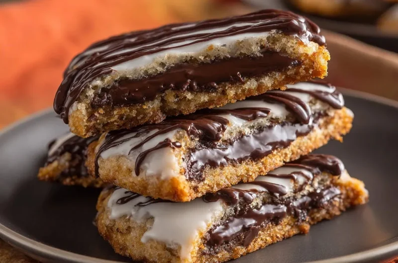 Homemade Gooey Double Chocolate Fudge Bars