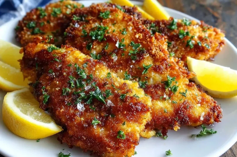 Crispy Pan-Fried Chicken Cutlets