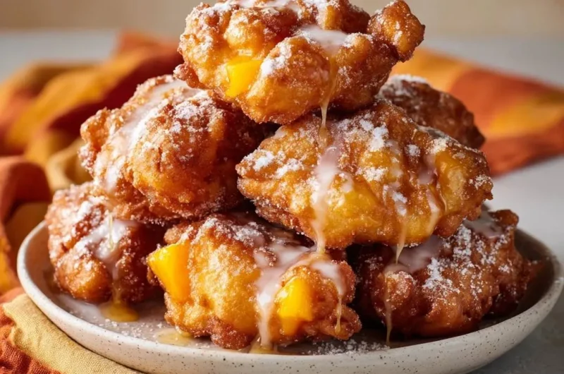 Crispy Peach Fritters