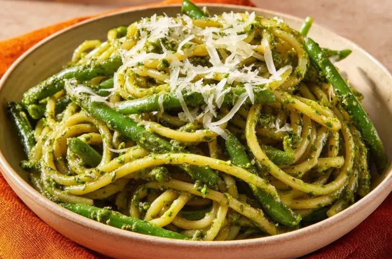 Pesto Pasta with Green Beans