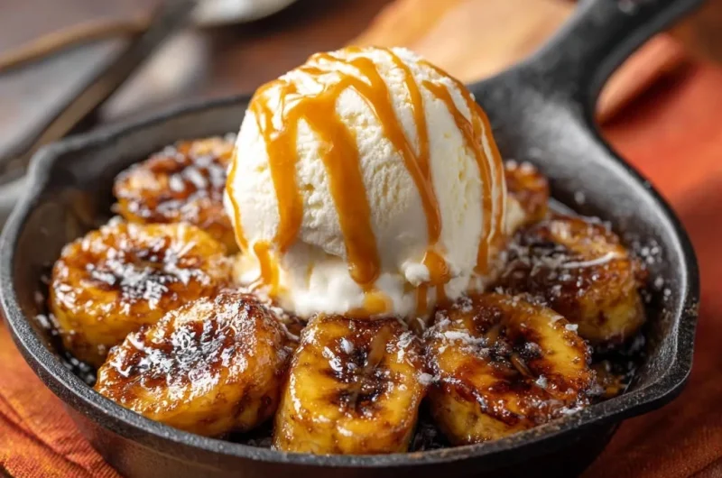Skillet Caramelized Bananas