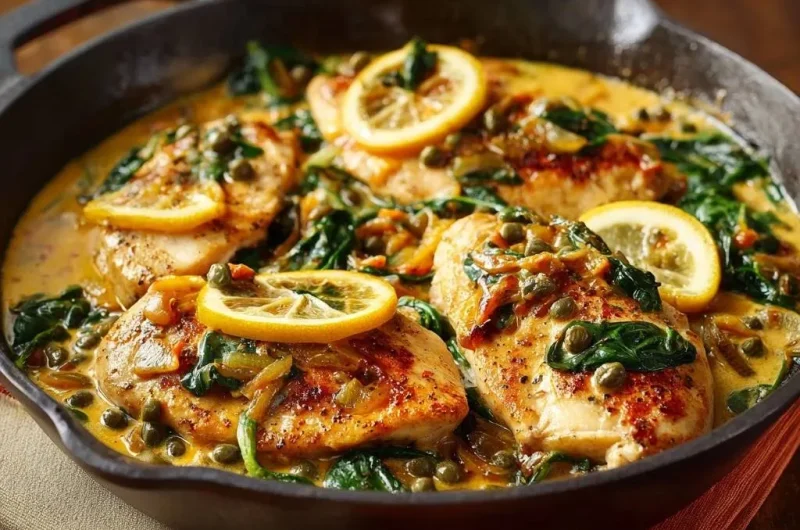 Skillet Lemon Caper Chicken