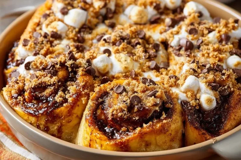S'mores Cinnamon Rolls
