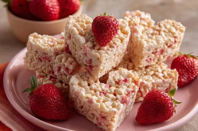 Strawberry Rice Krispie Treats