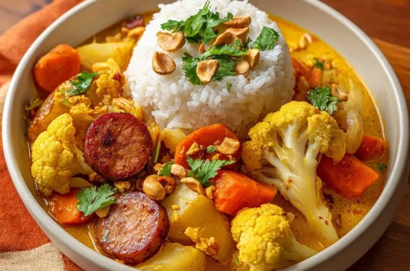 Thai Yellow Veggie Sausage Curry